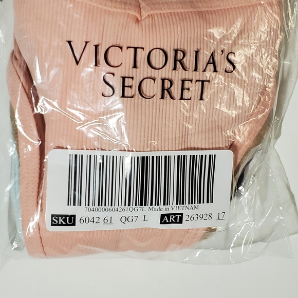 Pink Victoria's Secret 5-PACK COTTON THONG UNDERWEAR Size L - Picture 4 of 5